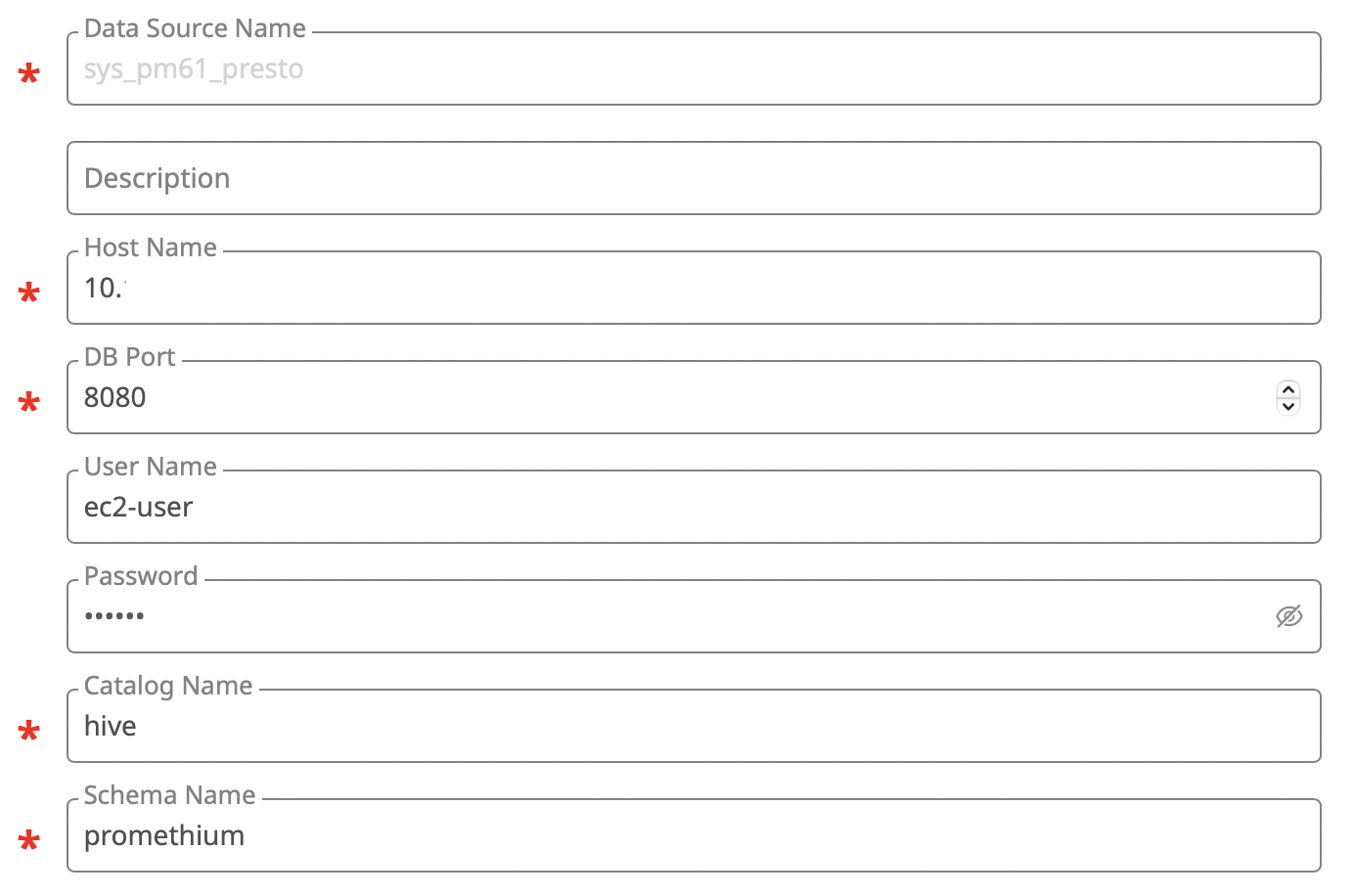 Image of PrestoSQL Trino connection in Promethium